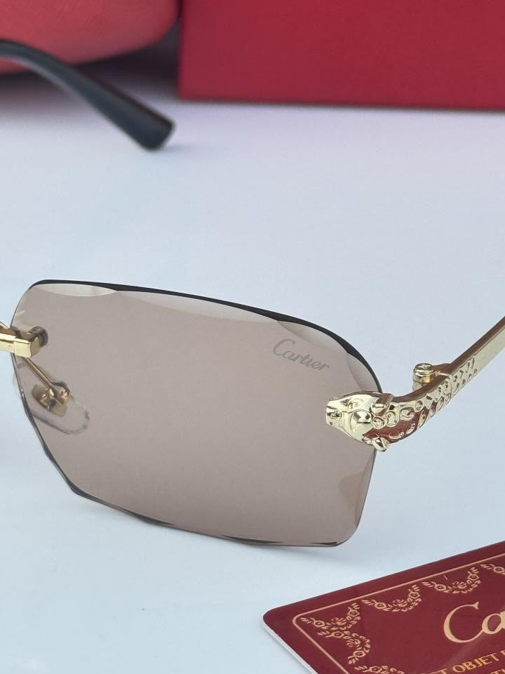 Cartier 2516 gold peach brown