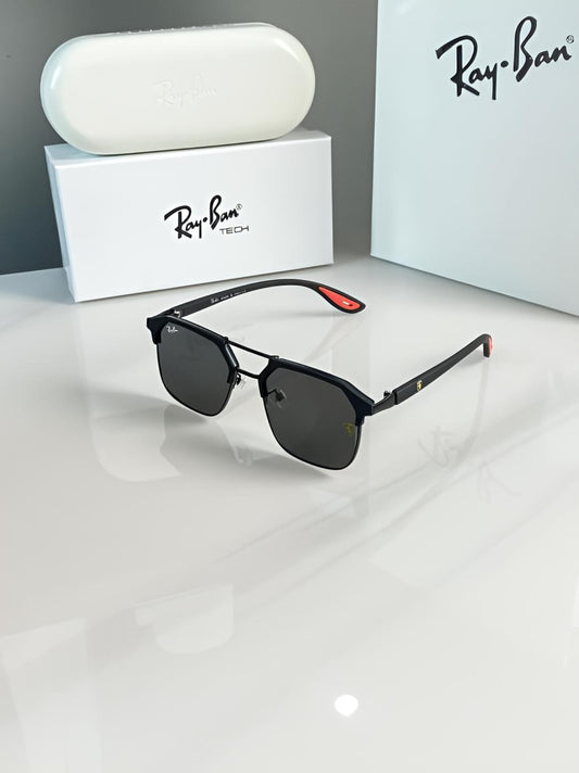 RayBan 04 Full black Ferrari Edition
