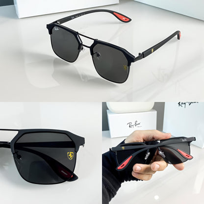 RayBan 04 Full black Ferrari Edition