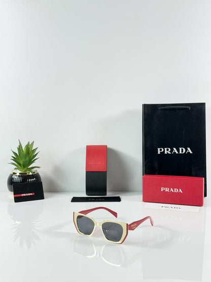 Prada WMNS 018 Gold Black Red
