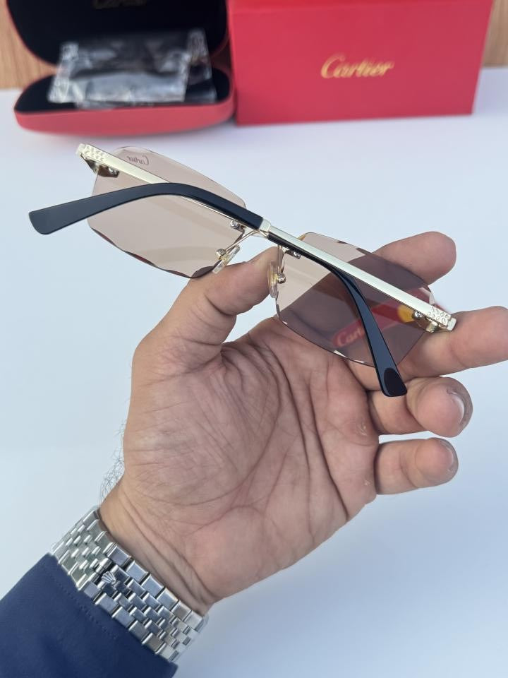 Cartier 2516 gold peach brown