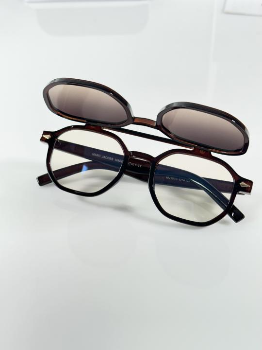 Marc Jacobs 1005 Flip Brown White