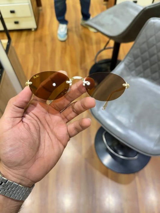 Rayban 999 rocky gold brown