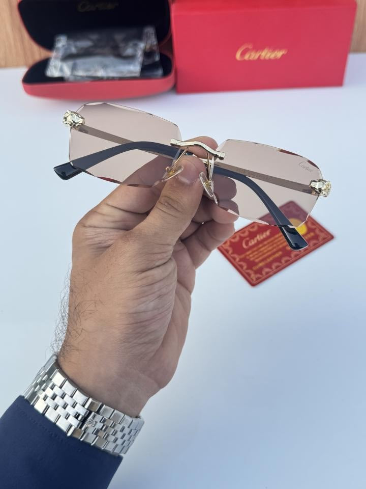 Cartier 2516 gold peach brown