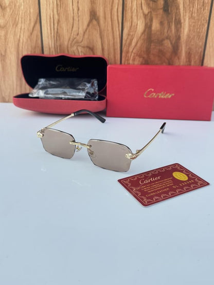 Cartier 2516 gold peach brown