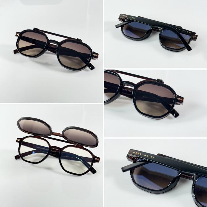 Marc Jacobs 1005 Flip Brown White
