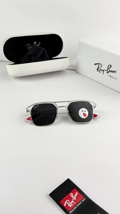 Rayban 04 ice black red