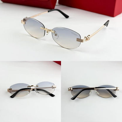 Cartier gold blue shaded 8070-1
